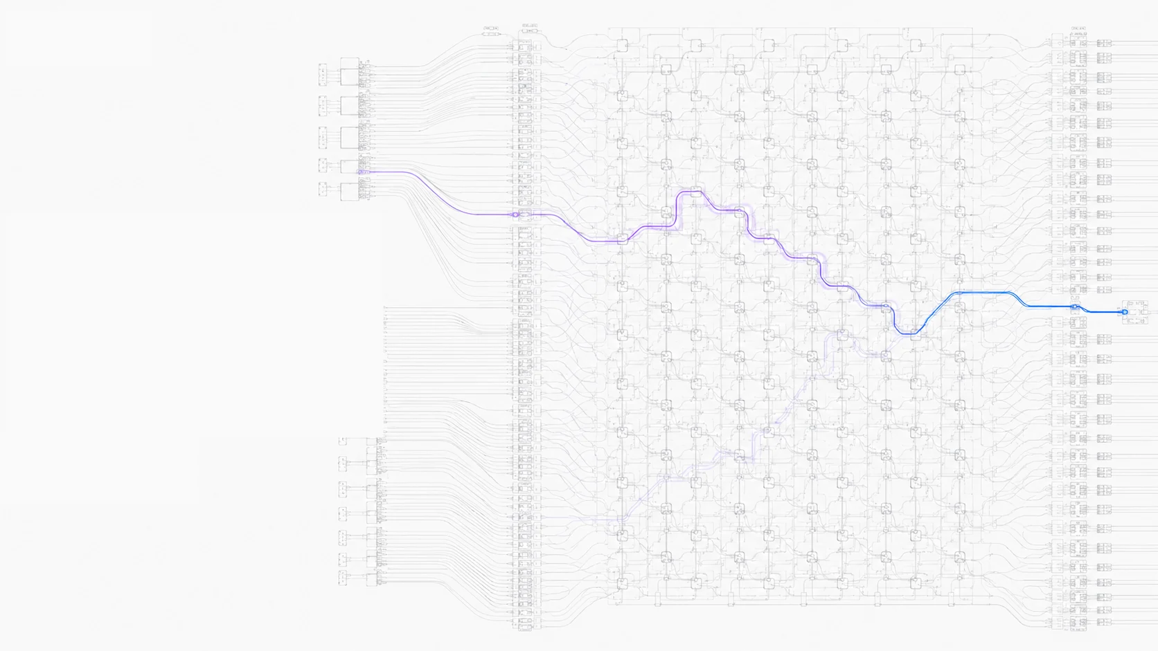 AI20S active photonic switch fabric layout